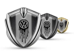 VW Abovedado Emblema Insignia Estilo Afinado Reluciente X